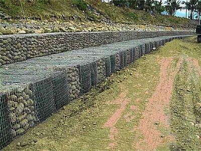 宿遷海南海甸島環島路石籠網擋墻工程