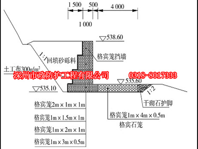 撫州格賓擋墻