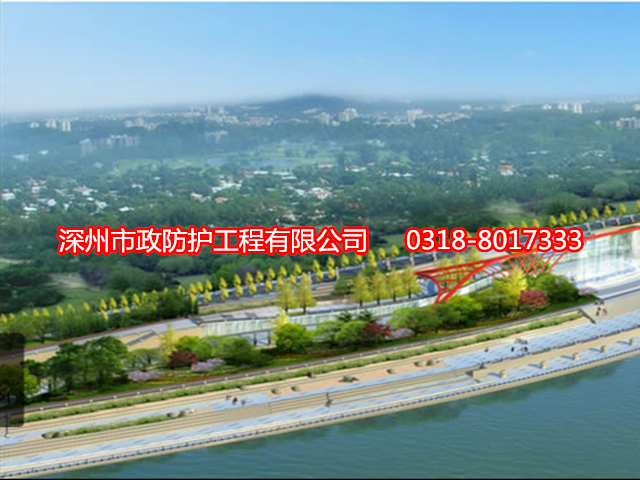 新余賽克格賓網在三江口濱江景觀建設應用